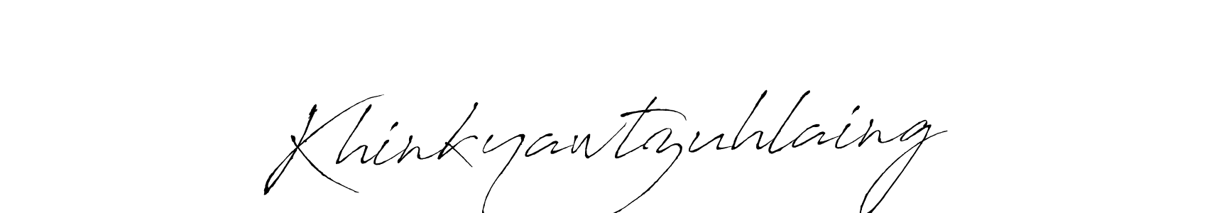 It looks lik you need a new signature style for name Khinkyawtzuhlaing. Design unique handwritten (Antro_Vectra) signature with our free signature maker in just a few clicks. Khinkyawtzuhlaing signature style 6 images and pictures png