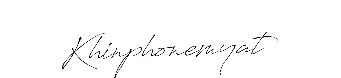 How to make Khinphonemyat signature? Antro_Vectra is a professional autograph style. Create handwritten signature for Khinphonemyat name. Khinphonemyat signature style 6 images and pictures png