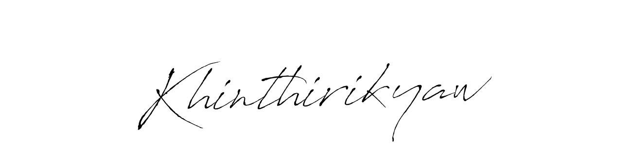 Khinthirikyaw stylish signature style. Best Handwritten Sign (Antro_Vectra) for my name. Handwritten Signature Collection Ideas for my name Khinthirikyaw. Khinthirikyaw signature style 6 images and pictures png