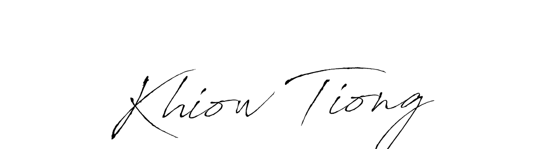 Design your own signature with our free online signature maker. With this signature software, you can create a handwritten (Antro_Vectra) signature for name Khiow Tiong. Khiow Tiong signature style 6 images and pictures png