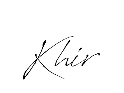 Also You can easily find your signature by using the search form. We will create Khir name handwritten signature images for you free of cost using Antro_Vectra sign style. Khir signature style 6 images and pictures png