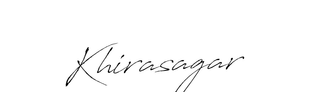 You should practise on your own different ways (Antro_Vectra) to write your name (Khirasagar) in signature. don't let someone else do it for you. Khirasagar signature style 6 images and pictures png
