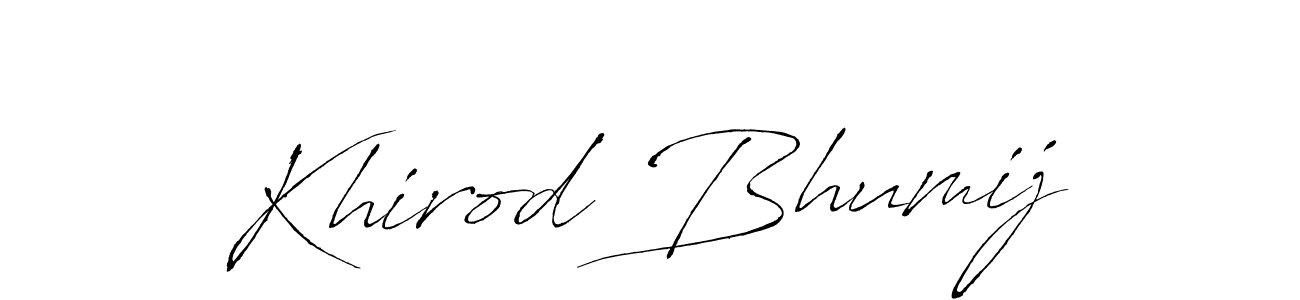 Also You can easily find your signature by using the search form. We will create Khirod Bhumij name handwritten signature images for you free of cost using Antro_Vectra sign style. Khirod Bhumij signature style 6 images and pictures png