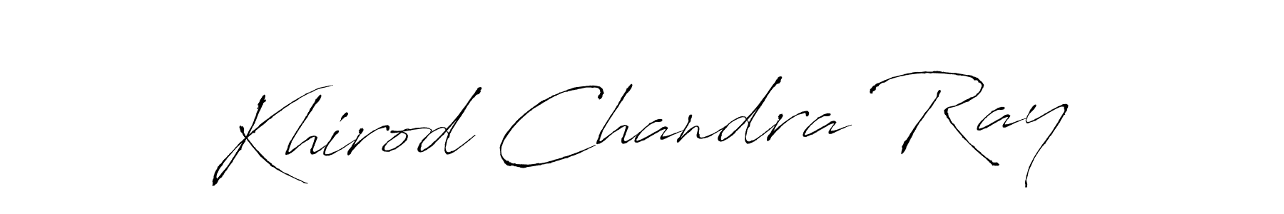 How to make Khirod Chandra Ray name signature. Use Antro_Vectra style for creating short signs online. This is the latest handwritten sign. Khirod Chandra Ray signature style 6 images and pictures png