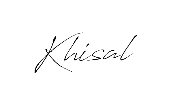 Khisal stylish signature style. Best Handwritten Sign (Antro_Vectra) for my name. Handwritten Signature Collection Ideas for my name Khisal. Khisal signature style 6 images and pictures png