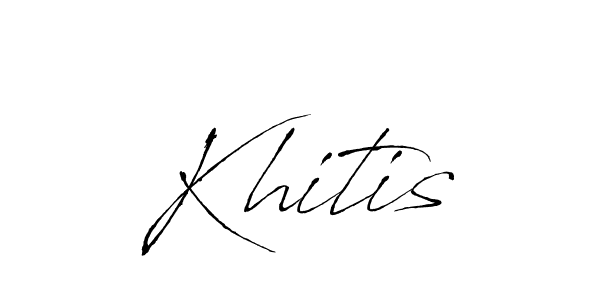 if you are searching for the best signature style for your name Khitis. so please give up your signature search. here we have designed multiple signature styles  using Antro_Vectra. Khitis signature style 6 images and pictures png