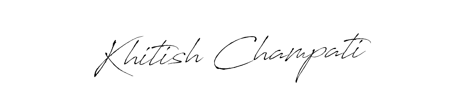 if you are searching for the best signature style for your name Khitish Champati. so please give up your signature search. here we have designed multiple signature styles  using Antro_Vectra. Khitish Champati signature style 6 images and pictures png