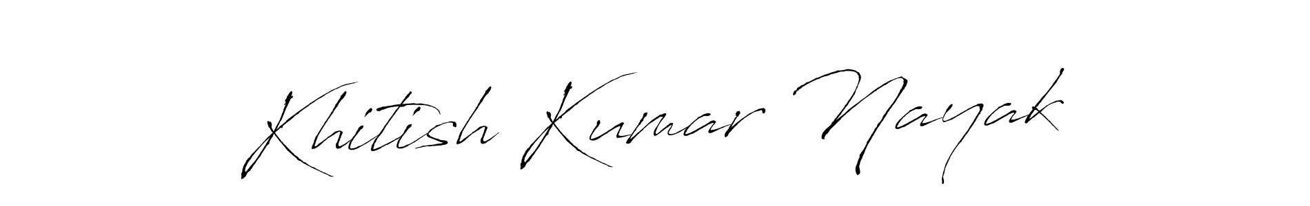 The best way (Antro_Vectra) to make a short signature is to pick only two or three words in your name. The name Khitish Kumar Nayak include a total of six letters. For converting this name. Khitish Kumar Nayak signature style 6 images and pictures png