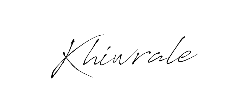 Design your own signature with our free online signature maker. With this signature software, you can create a handwritten (Antro_Vectra) signature for name Khiwrale. Khiwrale signature style 6 images and pictures png