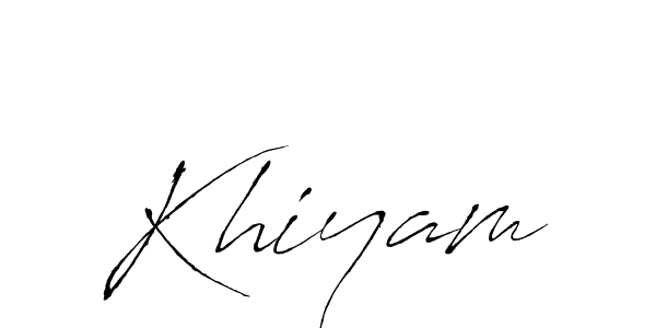 if you are searching for the best signature style for your name Khiyam. so please give up your signature search. here we have designed multiple signature styles  using Antro_Vectra. Khiyam signature style 6 images and pictures png