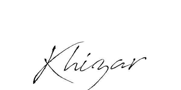 Make a beautiful signature design for name Khizar. Use this online signature maker to create a handwritten signature for free. Khizar signature style 6 images and pictures png