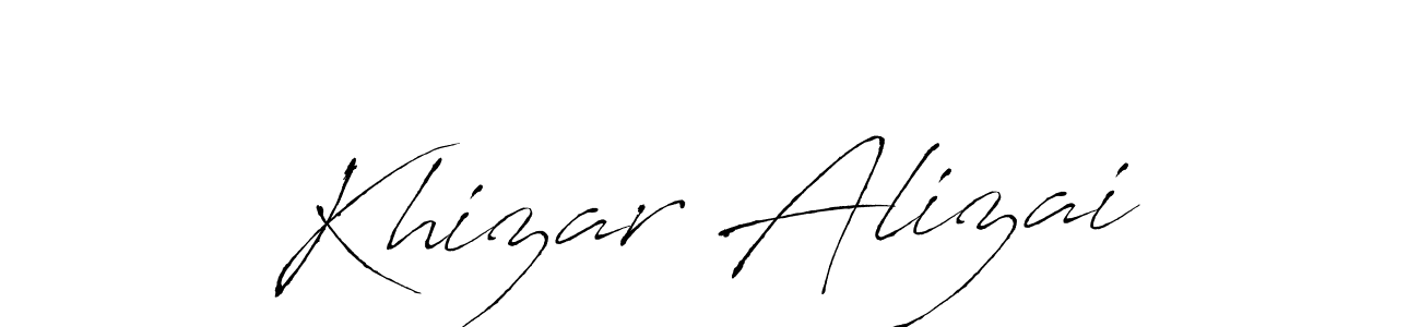 Use a signature maker to create a handwritten signature online. With this signature software, you can design (Antro_Vectra) your own signature for name Khizar Alizai. Khizar Alizai signature style 6 images and pictures png