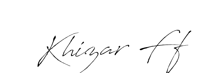 Antro_Vectra is a professional signature style that is perfect for those who want to add a touch of class to their signature. It is also a great choice for those who want to make their signature more unique. Get Khizar Ff name to fancy signature for free. Khizar Ff signature style 6 images and pictures png