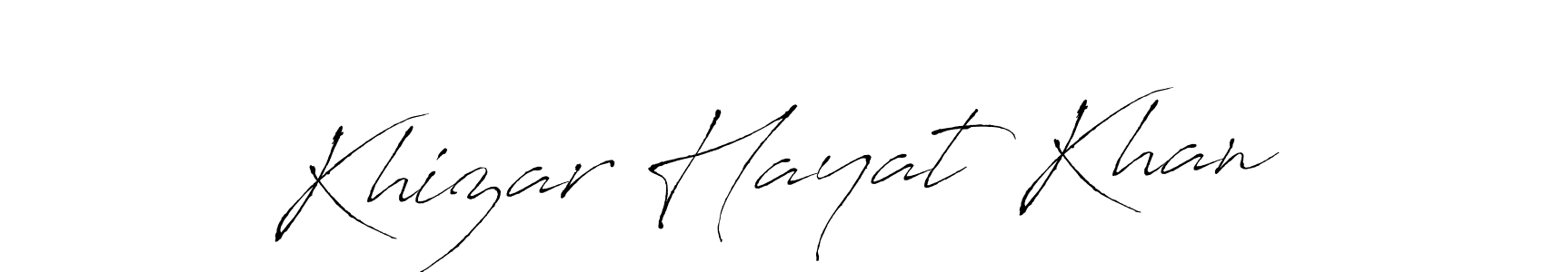 How to make Khizar Hayat Khan signature? Antro_Vectra is a professional autograph style. Create handwritten signature for Khizar Hayat Khan name. Khizar Hayat Khan signature style 6 images and pictures png
