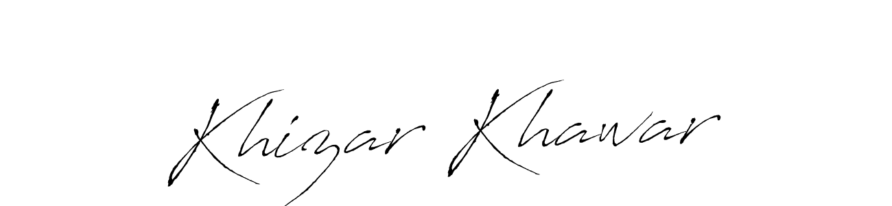 Make a beautiful signature design for name Khizar Khawar. Use this online signature maker to create a handwritten signature for free. Khizar Khawar signature style 6 images and pictures png