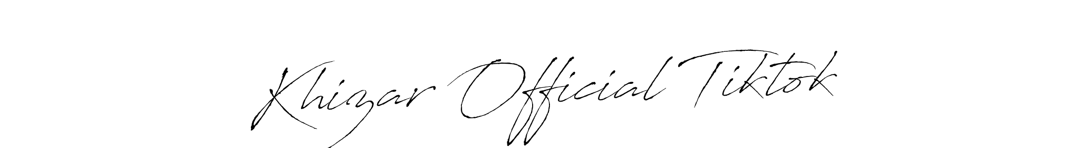 Check out images of Autograph of Khizar Official Tiktok name. Actor Khizar Official Tiktok Signature Style. Antro_Vectra is a professional sign style online. Khizar Official Tiktok signature style 6 images and pictures png