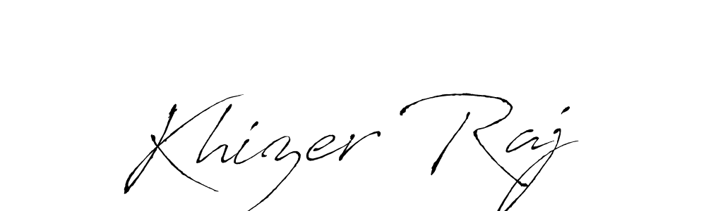 Also we have Khizer Raj name is the best signature style. Create professional handwritten signature collection using Antro_Vectra autograph style. Khizer Raj signature style 6 images and pictures png