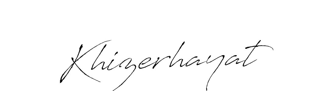 You should practise on your own different ways (Antro_Vectra) to write your name (Khizerhayat) in signature. don't let someone else do it for you. Khizerhayat signature style 6 images and pictures png