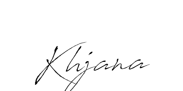 Create a beautiful signature design for name Khjana. With this signature (Antro_Vectra) fonts, you can make a handwritten signature for free. Khjana signature style 6 images and pictures png