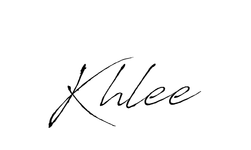 How to make Khlee signature? Antro_Vectra is a professional autograph style. Create handwritten signature for Khlee name. Khlee signature style 6 images and pictures png