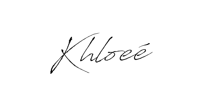 Make a short Khloeé signature style. Manage your documents anywhere anytime using Antro_Vectra. Create and add eSignatures, submit forms, share and send files easily. Khloeé signature style 6 images and pictures png