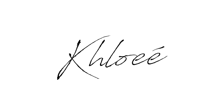 Use a signature maker to create a handwritten signature online. With this signature software, you can design (Antro_Vectra) your own signature for name Khloeé. Khloeé signature style 6 images and pictures png