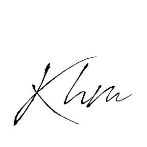 Create a beautiful signature design for name Khm. With this signature (Antro_Vectra) fonts, you can make a handwritten signature for free. Khm signature style 6 images and pictures png