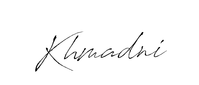 Once you've used our free online signature maker to create your best signature Antro_Vectra style, it's time to enjoy all of the benefits that Khmadni name signing documents. Khmadni signature style 6 images and pictures png