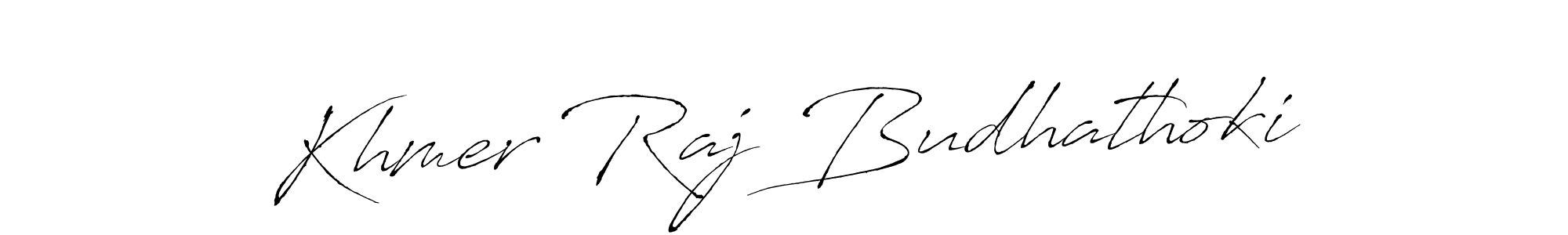 The best way (Antro_Vectra) to make a short signature is to pick only two or three words in your name. The name Khmer Raj Budhathoki include a total of six letters. For converting this name. Khmer Raj Budhathoki signature style 6 images and pictures png