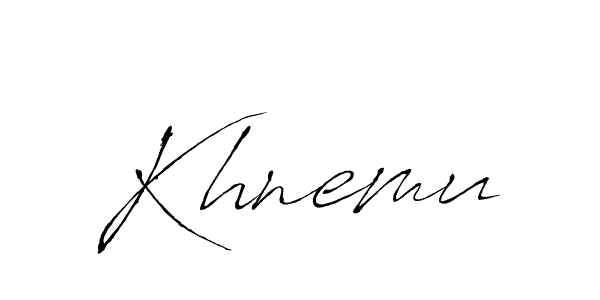 You should practise on your own different ways (Antro_Vectra) to write your name (Khnemu) in signature. don't let someone else do it for you. Khnemu signature style 6 images and pictures png