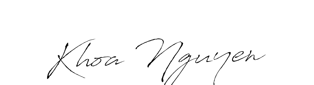 Also we have Khoa Nguyen name is the best signature style. Create professional handwritten signature collection using Antro_Vectra autograph style. Khoa Nguyen signature style 6 images and pictures png