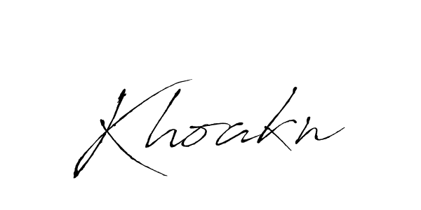 You can use this online signature creator to create a handwritten signature for the name Khoakn. This is the best online autograph maker. Khoakn signature style 6 images and pictures png