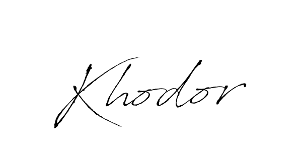 How to make Khodor signature? Antro_Vectra is a professional autograph style. Create handwritten signature for Khodor name. Khodor signature style 6 images and pictures png