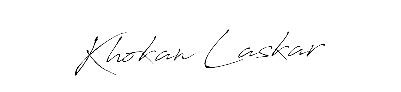 Make a beautiful signature design for name Khokan Laskar. Use this online signature maker to create a handwritten signature for free. Khokan Laskar signature style 6 images and pictures png