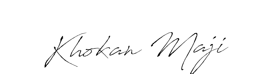 It looks lik you need a new signature style for name Khokan Maji. Design unique handwritten (Antro_Vectra) signature with our free signature maker in just a few clicks. Khokan Maji signature style 6 images and pictures png