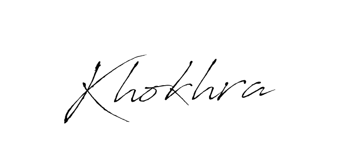 How to make Khokhra name signature. Use Antro_Vectra style for creating short signs online. This is the latest handwritten sign. Khokhra signature style 6 images and pictures png