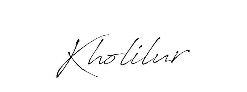 if you are searching for the best signature style for your name Kholilur. so please give up your signature search. here we have designed multiple signature styles  using Antro_Vectra. Kholilur signature style 6 images and pictures png