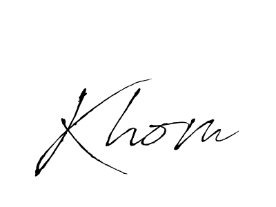 It looks lik you need a new signature style for name Khom. Design unique handwritten (Antro_Vectra) signature with our free signature maker in just a few clicks. Khom signature style 6 images and pictures png