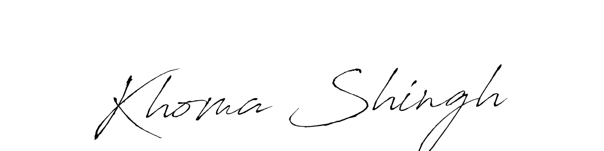 Make a beautiful signature design for name Khoma Shingh. Use this online signature maker to create a handwritten signature for free. Khoma Shingh signature style 6 images and pictures png