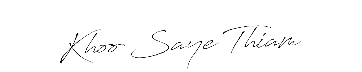 It looks lik you need a new signature style for name Khoo Saye Thiam. Design unique handwritten (Antro_Vectra) signature with our free signature maker in just a few clicks. Khoo Saye Thiam signature style 6 images and pictures png