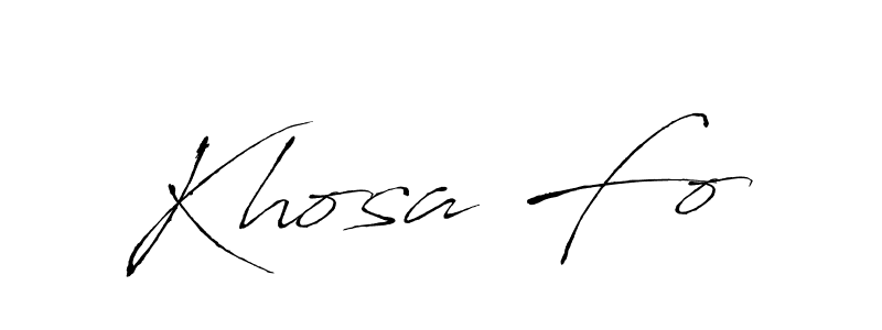 Khosa Fo stylish signature style. Best Handwritten Sign (Antro_Vectra) for my name. Handwritten Signature Collection Ideas for my name Khosa Fo. Khosa Fo signature style 6 images and pictures png