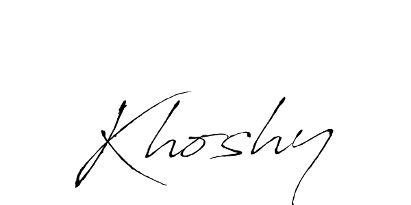 Similarly Antro_Vectra is the best handwritten signature design. Signature creator online .You can use it as an online autograph creator for name Khoshy. Khoshy signature style 6 images and pictures png