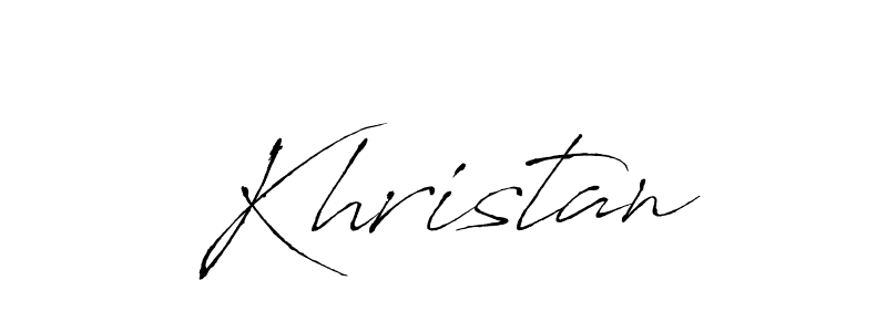 Use a signature maker to create a handwritten signature online. With this signature software, you can design (Antro_Vectra) your own signature for name Khristan. Khristan signature style 6 images and pictures png