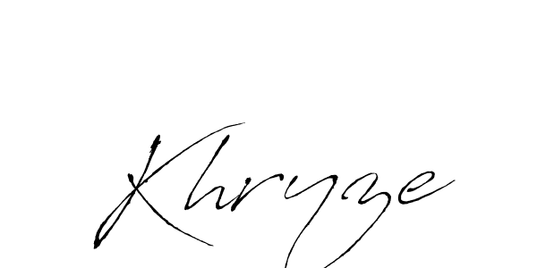 It looks lik you need a new signature style for name Khryze. Design unique handwritten (Antro_Vectra) signature with our free signature maker in just a few clicks. Khryze signature style 6 images and pictures png