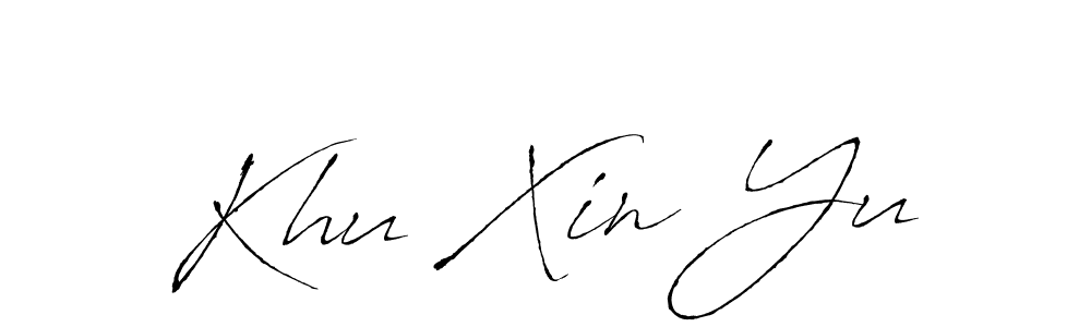 Antro_Vectra is a professional signature style that is perfect for those who want to add a touch of class to their signature. It is also a great choice for those who want to make their signature more unique. Get Khu Xin Yu name to fancy signature for free. Khu Xin Yu signature style 6 images and pictures png