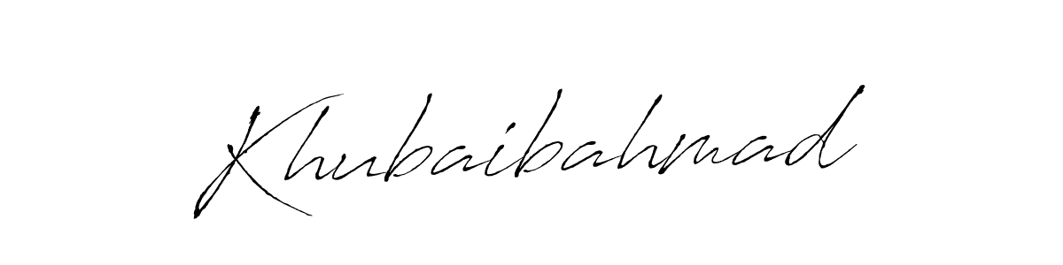 The best way (Antro_Vectra) to make a short signature is to pick only two or three words in your name. The name Khubaibahmad include a total of six letters. For converting this name. Khubaibahmad signature style 6 images and pictures png