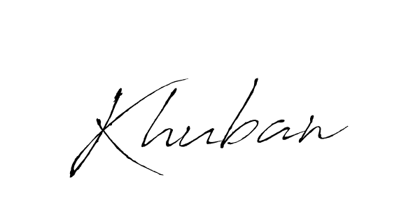 Make a beautiful signature design for name Khuban. Use this online signature maker to create a handwritten signature for free. Khuban signature style 6 images and pictures png