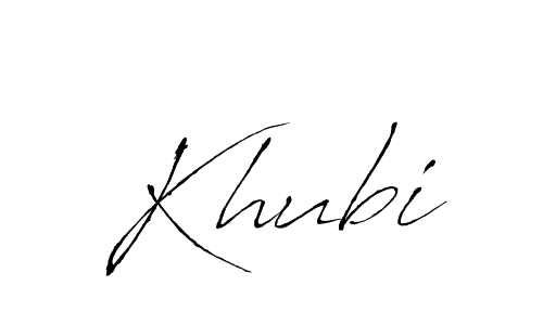 Khubi stylish signature style. Best Handwritten Sign (Antro_Vectra) for my name. Handwritten Signature Collection Ideas for my name Khubi. Khubi signature style 6 images and pictures png