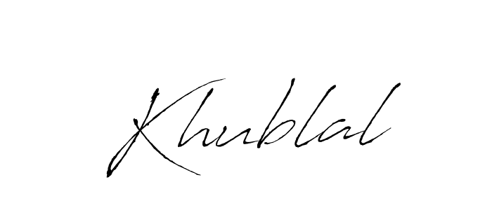 How to make Khublal name signature. Use Antro_Vectra style for creating short signs online. This is the latest handwritten sign. Khublal signature style 6 images and pictures png