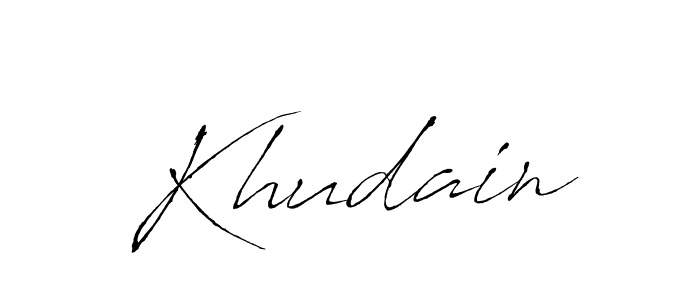 Use a signature maker to create a handwritten signature online. With this signature software, you can design (Antro_Vectra) your own signature for name Khudain. Khudain signature style 6 images and pictures png